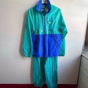 K-Way Vintage Windbreaker Jacket & Pants Set